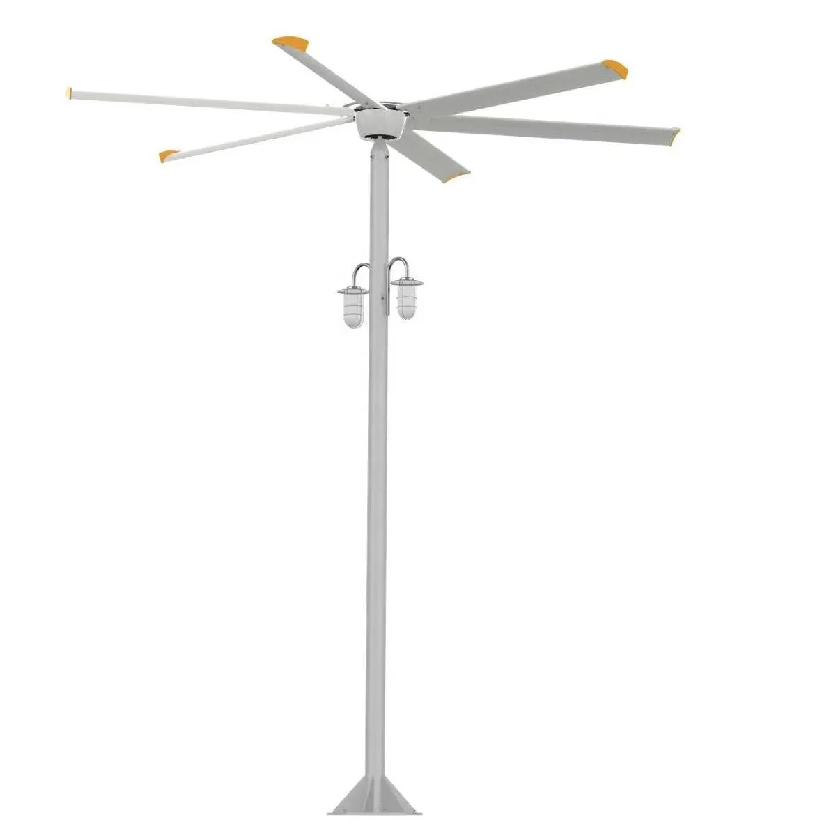 

Hot Selling Aluminum Alloy Blades Hvls Industrial Airpole Floor Stand Ceiling Fan