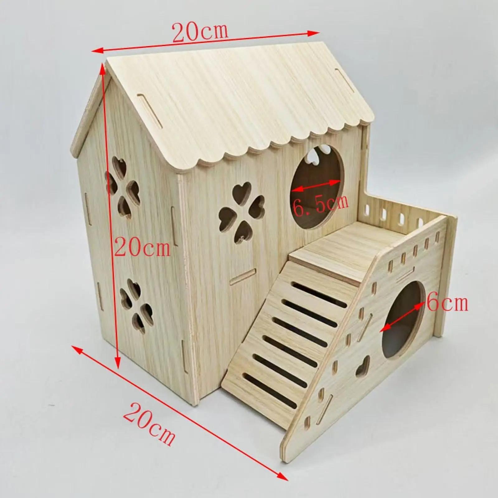 Casa para hámster, jaula multiusos gruesa, accesorios, escondite para animales pequeños, casa resistente para mascotas para Chinchillas, chispas para mascotas pequeñas