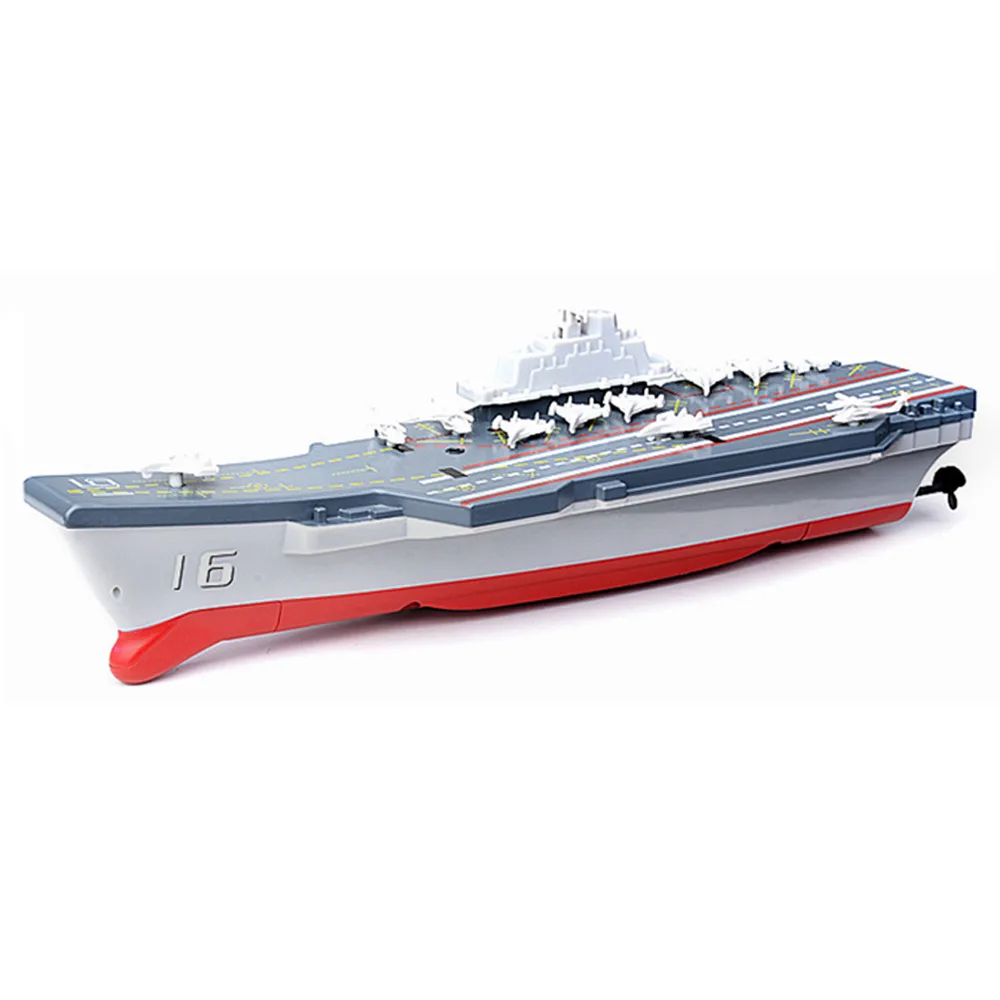 2.4G Mini Aircraft Carrier Military Model Ship Electric Wireless Remote Control Boat Toys for Boys Kids Gifts Children RC Toy