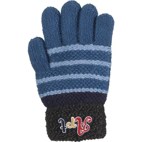 Kitti Male Child Winter Gloves Knitted 1-4 Age Thick Knit Indigo K7300-10