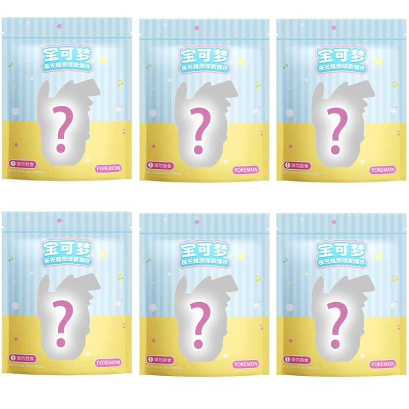 Caja ciega de Pokémon, luz nocturna, serie de bolas de elfo, Charizard, Psyduck, Pok é mon, figura de moda, muñeca, juguetes, adorno, regalo de Navidad para niños