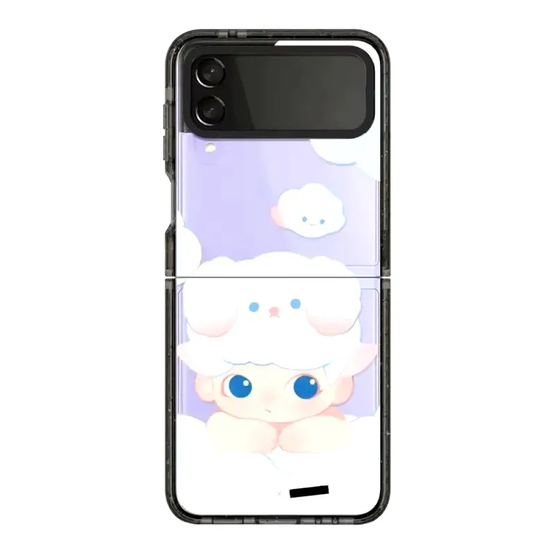 

Cartoon Doll Cloud Phone Case for Samsung Galaxy Z Flip 6 5 4 3 Back Cover for ZFlip4 ZFlip5 ZFlip6 Hard Case Shell