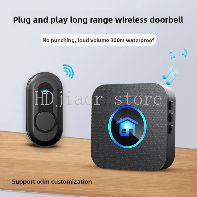

Battery-powered wireless doorbell, a waterproof and remote elderly portable calling device 433