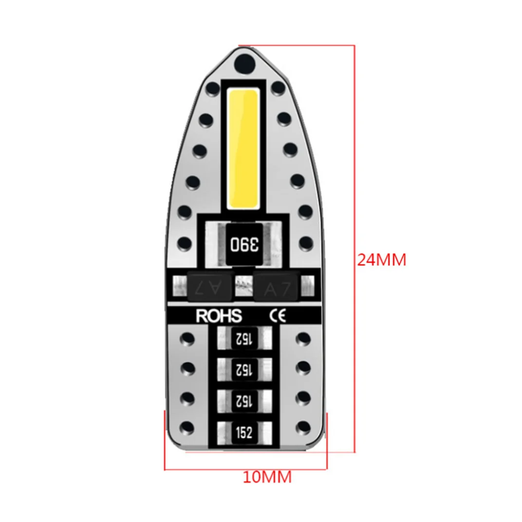 2/4/10PCS CANBUS T10 W5W 194 LED Bulb 7020/2smd 12V Car Clearance Lights Reading Lights license plate lights car indicator