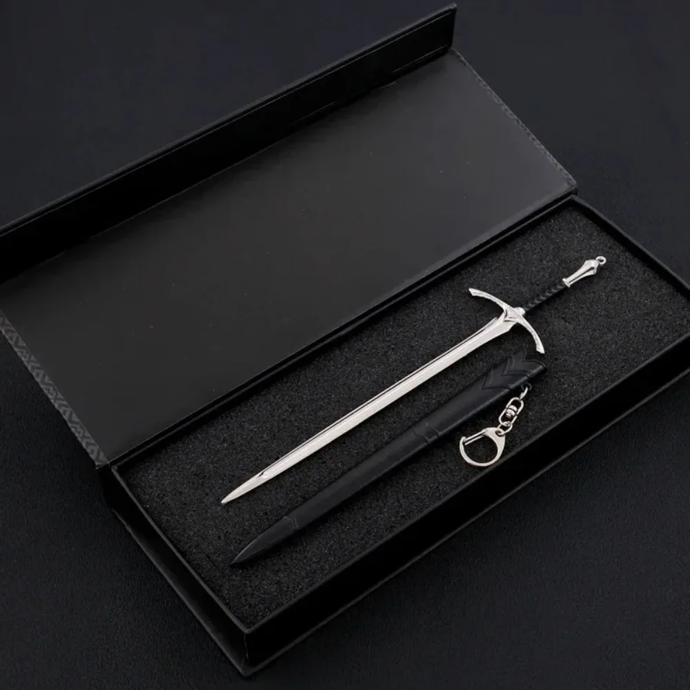 22 سنتيمتر أفلام التلفزيون الأسلحة Gandalf Glamdring القرون الوسطى السيف سكين المشاجرة المواد المعدنية نموذج سيف ساموراي الهدايا اللعب لعبة الأولاد