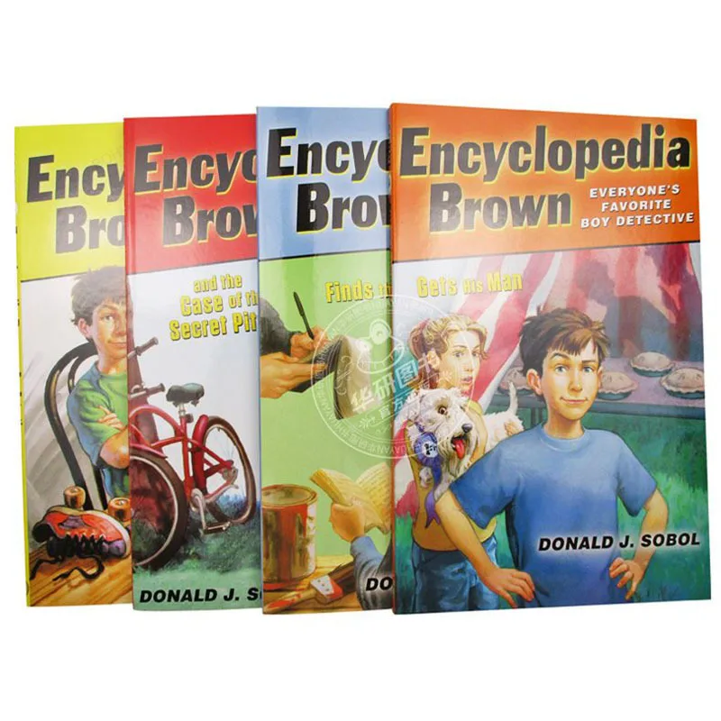 Boxed Set of 4 Volumes of Original English Encyclopedia Brown