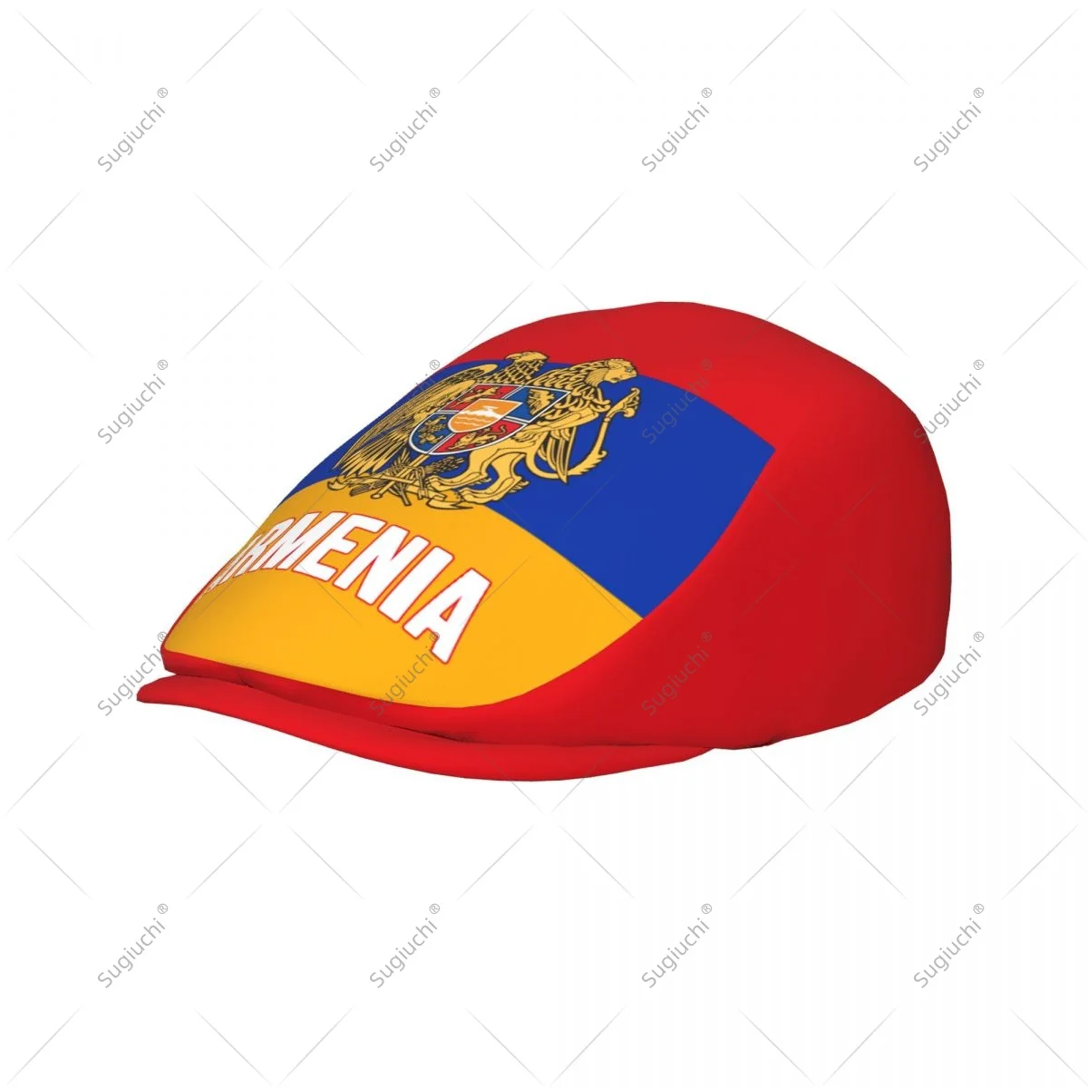 Forward cap Armenia Flag Men Women Flat Newsboy Driving Hat Cap Short Brim for Driving Daily visors hat