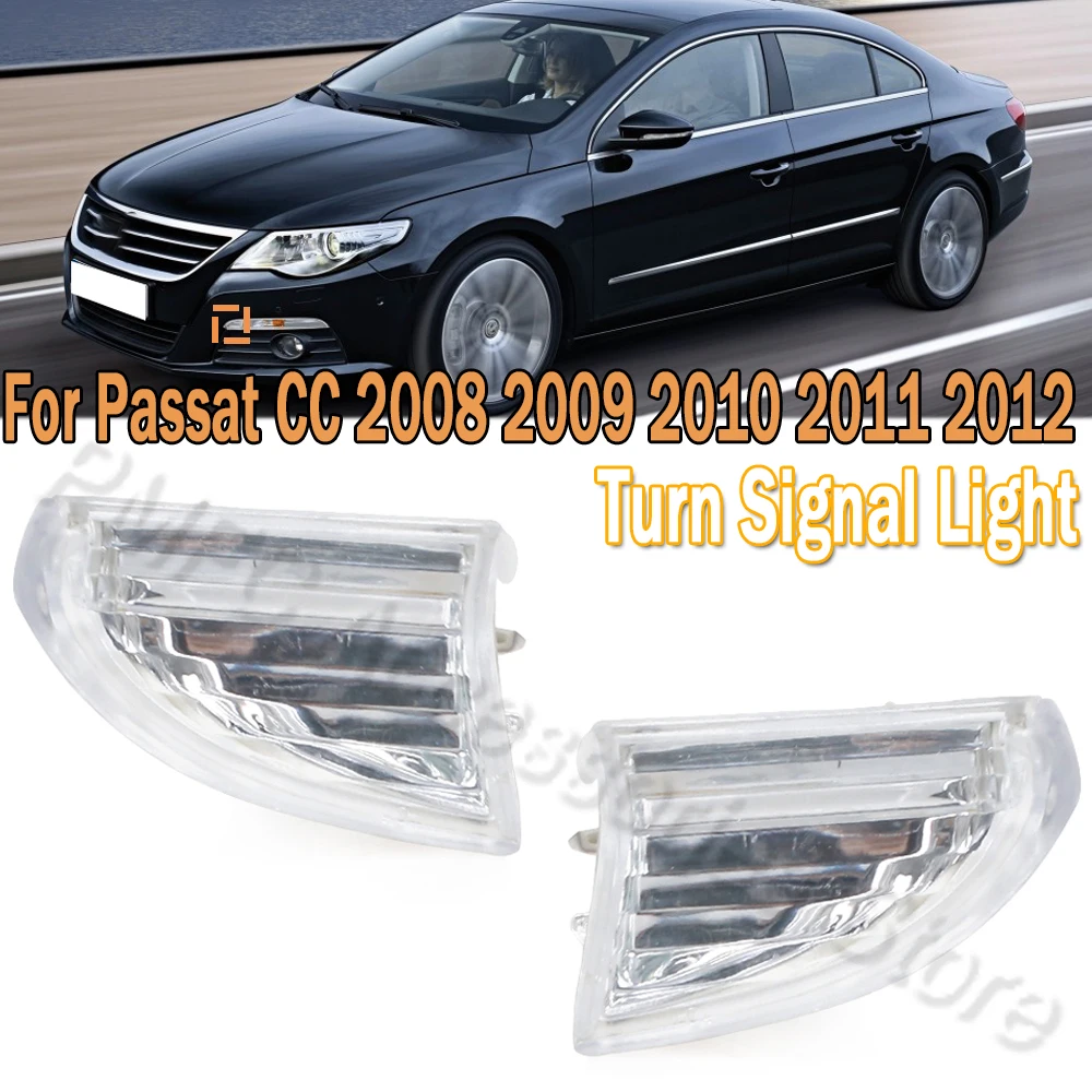 Front Bumper Turn Signal Light Corner Light Without Bulbs For VW Passat CC 2008 2009 2010 2011 2012 3c8807717 3c8807718 For Car