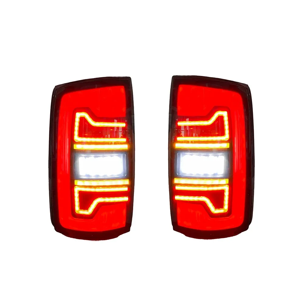 1 Pair Car Exterior LED Taillight For Dodge Ram 1500 2009-2019 Ram 2500 2002-2006 2007-2008 With Yellow Turn Signal Lights
