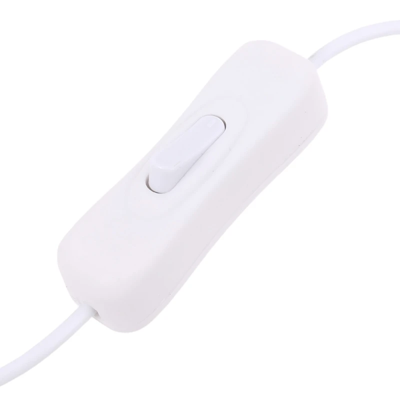Portable Safe Cord USB 2.0 White Extension Cable With Table Lamps/ Fans / Led Lights