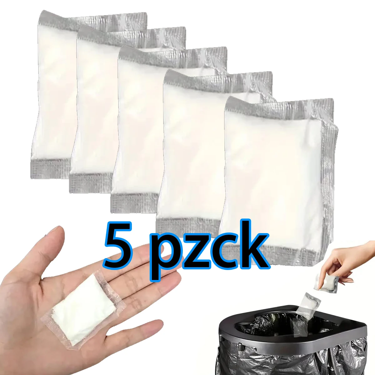 Geen noodzaak om uit te pakken-[Draagbaar |   Kruk Absorberend] Draagbaar toilet voor buiten, campingtoiletpapier in zakken, buiten c