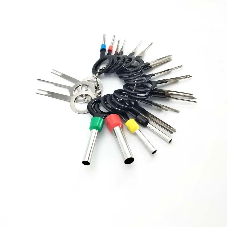 21PCS New Atv Scooter Wire Terminal Removal Tool Crimp Cable Connector Pin Puller