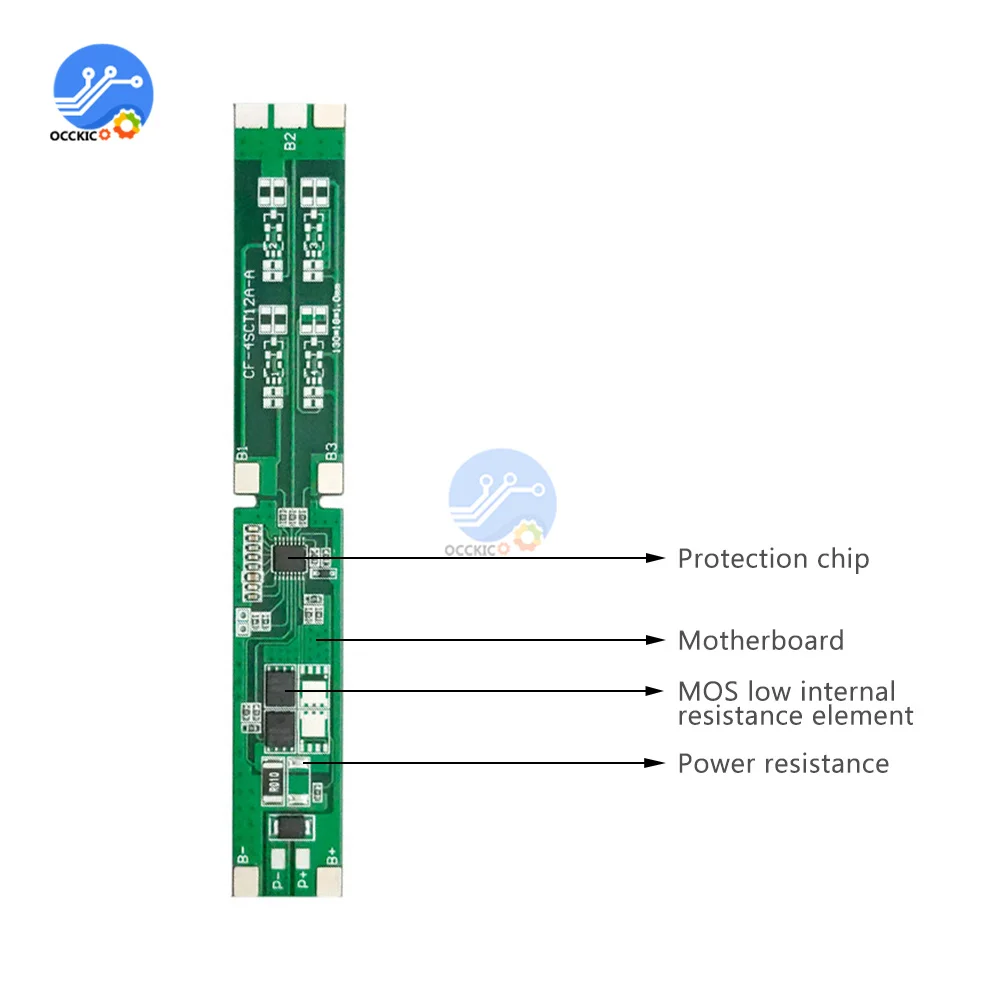 4S 16.8V 6A Li-ion pokrywa baterii litowej moduł tablicy trójskładnikowy ten sam Port PCB BMS moduł baterii litowej bez zrównoważonego