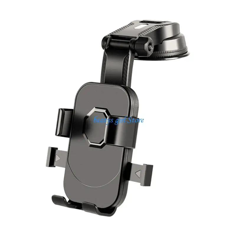 C7AB Double Mount Car Phone Holder with Weight for Dashboards & Air Vent Install