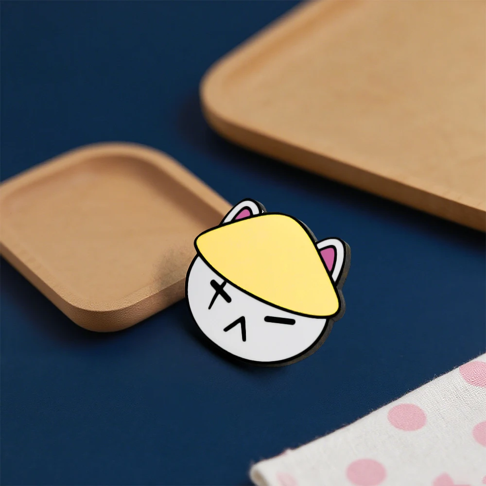 Suga Daechwita Yoongi Katzen-Emaille-Anstecknadel, niedliche Cartoon-Sänger-Musik-Peripherie-Brosche, Sammel-Souvenir, Anstecknadel, Geschenk für Fans – Detail 6