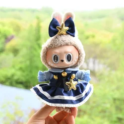 Labubu’ Dress Suit 17cm Mini Plush Doll'S Clothes For Kpop Idol Stray Kids Dolls Hoodie Clothing Diy Gift Vinyl Doll Clothes