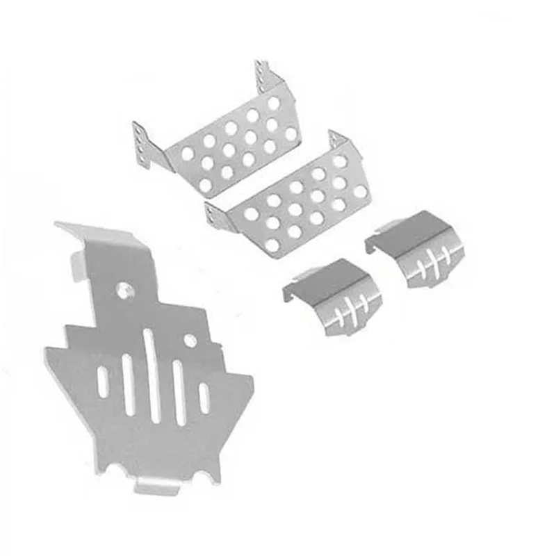 

RC TRX4 Stainless Steel Chassis Armor Axle Protector Skid Plate for 1/10 RC Crawler for TRX-4 Defender Option Upgrade Parts