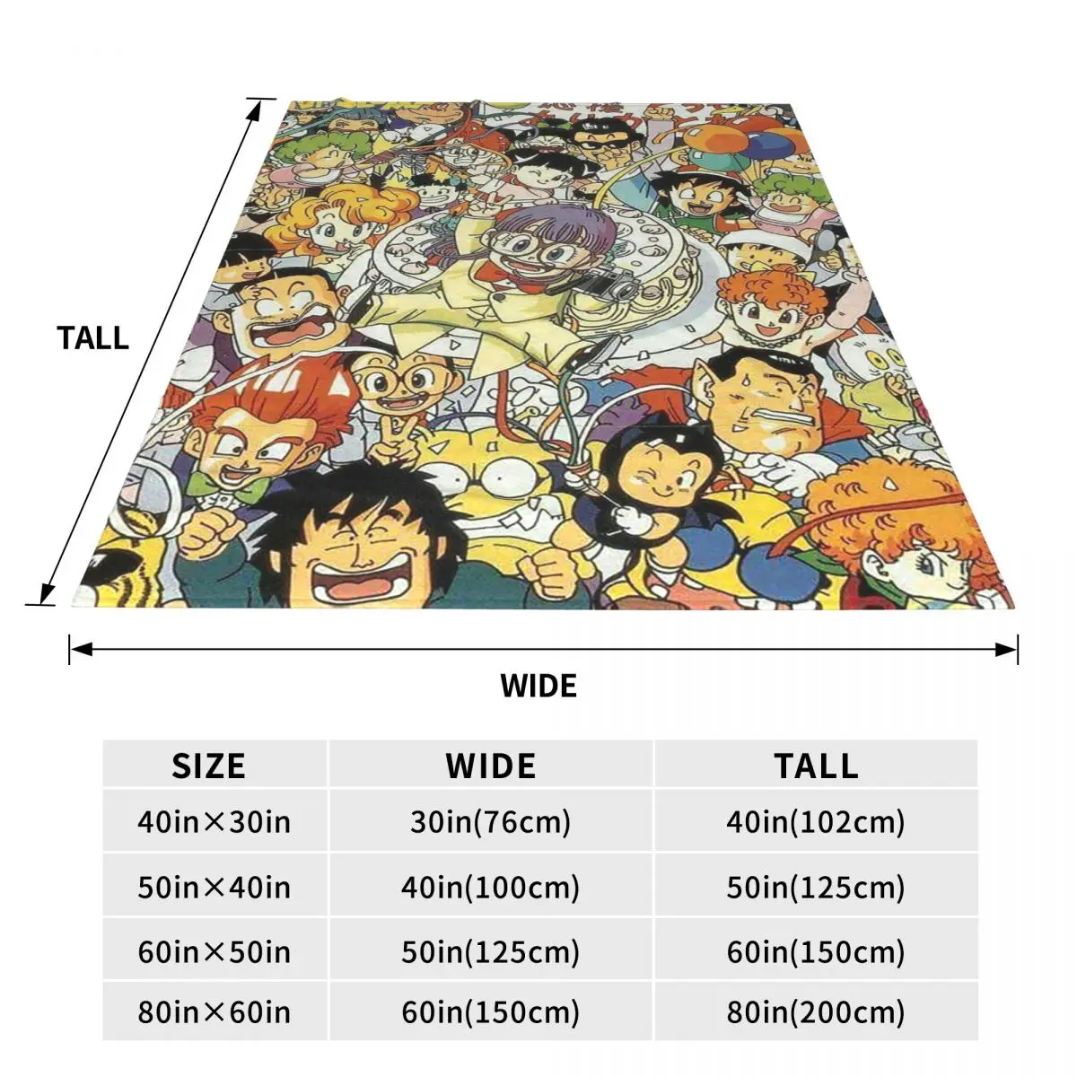 Cute Dr.Slump Robot Girl Arale Hoyoyo Blankets Soft Warm Flannel Throw Blanket Bedding for Bed Living room Travel Home Sofa