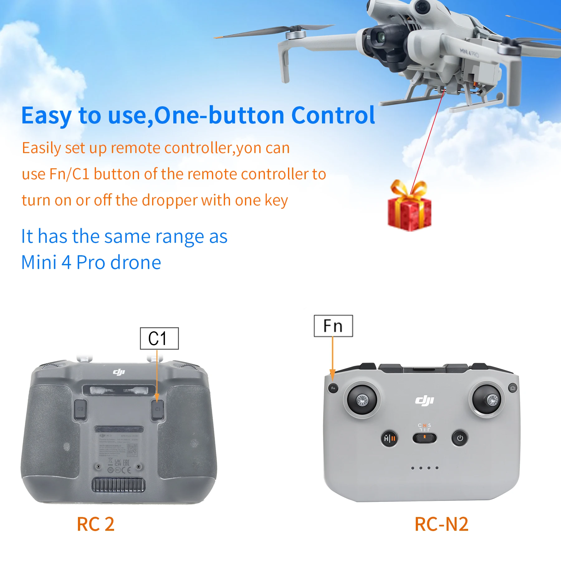 Afbeelding 6: Voor DJI MINI 4PRO Lichtgewicht werperaccessoires Trouwring Airdrop Precisieleveringswerperapparaat ﻿