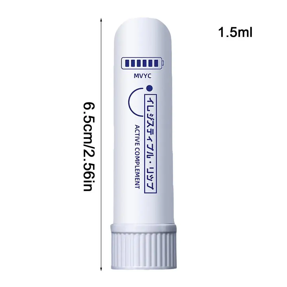 Huile de menthe poivrée, bâton d'énergie rafraîchissant, huile d'eucalyptus, inhalateur Nasal, bâton