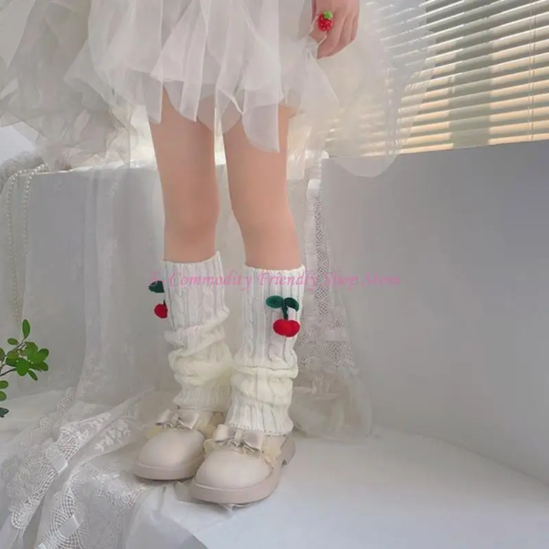 85AE Zopfmuster-Beinstulpen, Kleid, Leggings, Kostümzubehör, Schulmädchenstrümpfe – Detail 4