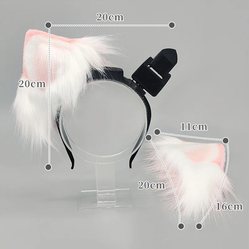 Charging Simulation Pet Ear Gravity Sensor Touch Electric Cat Ear Cosplay Prop Motion-Sensitive Foldable Cat Ear Headband