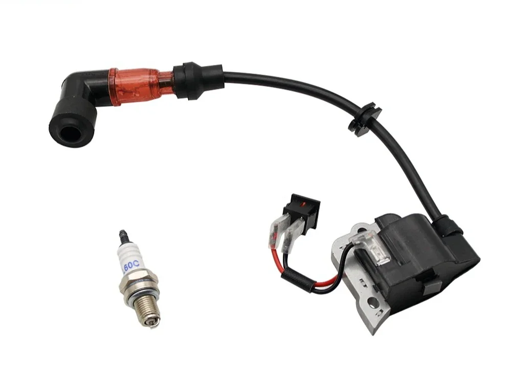 TAOVisual Flashing Ignition Coil + Spark Plug for Zenoah CY 23CC~71CC Engine for 1/5 Hpi Rofun Rovan Km Baja LT FG MCD GoPed Red