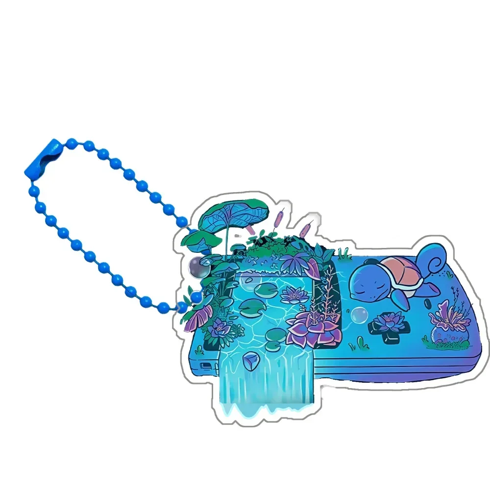 لبوكيمون تشارماندر Bulbasaur السنجاب Eevee Gengar لتقوم بها بنفسك الكرتون لطيف سلسلة مفاتيح مصنوعة من الأكريليك قلادة أنيمي الكلاسيكية جمع لعبة