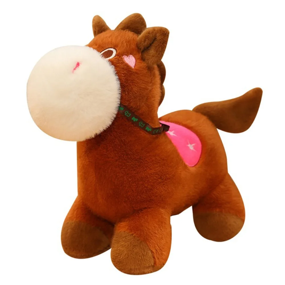 

Mascot Dolls 2026 Horse Plush Doll Cute Creative Lucky Horse Plush Toys Good Luck Fluffy Zodiac Pony Figurine Year of Horse