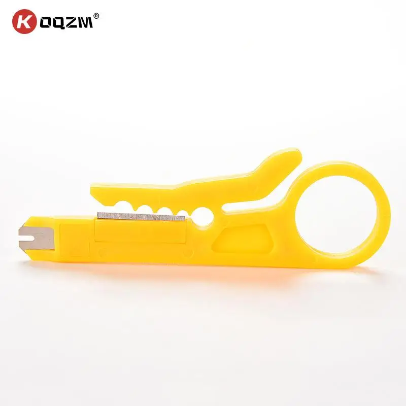 Yellow UTP STP Cable Cutter Mini Strippers Network Cable Plier Telephone Wire Stripper 9cm