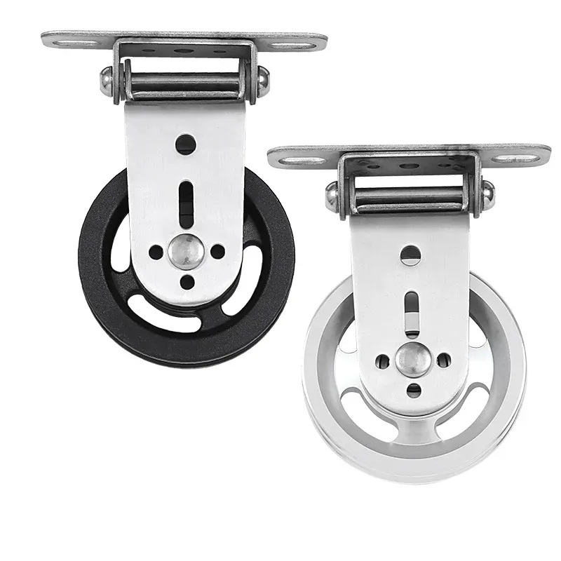 Mute Rotatable Stainless Steel Pulley Wheel Wall Mount Design Replacement Part For Custom Home Gym Training Gear