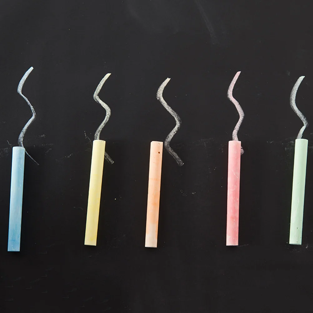 

Dust-Free Chalk Set Colored White Chalks For Teachers School Classroom Use Lightweight Portable Writing Drawing Art