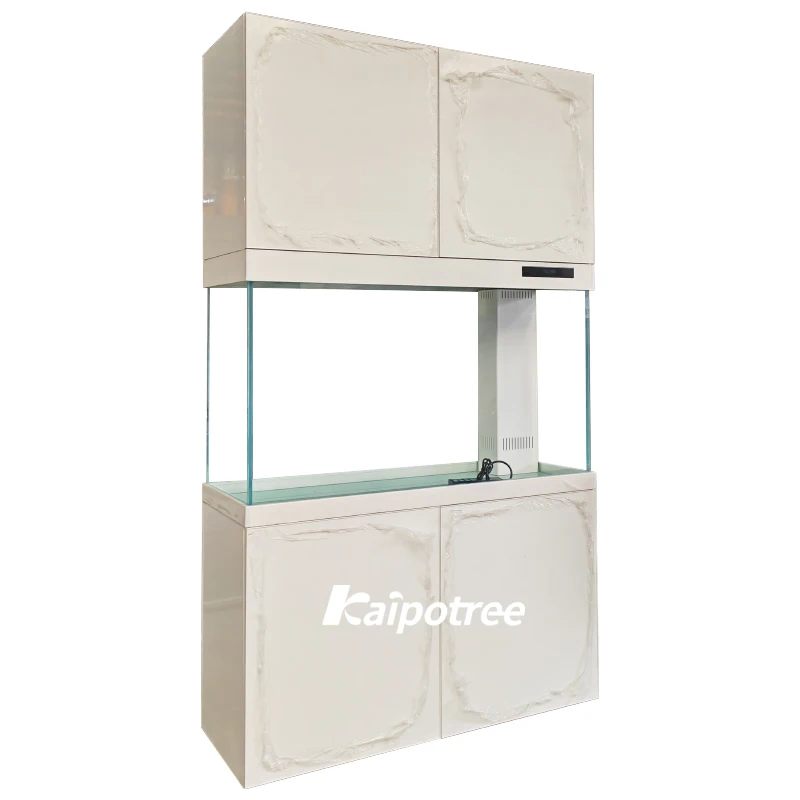 

Glass Fish tank with Top Cabinet and Bottom Filter Aquariums for Home Decoration