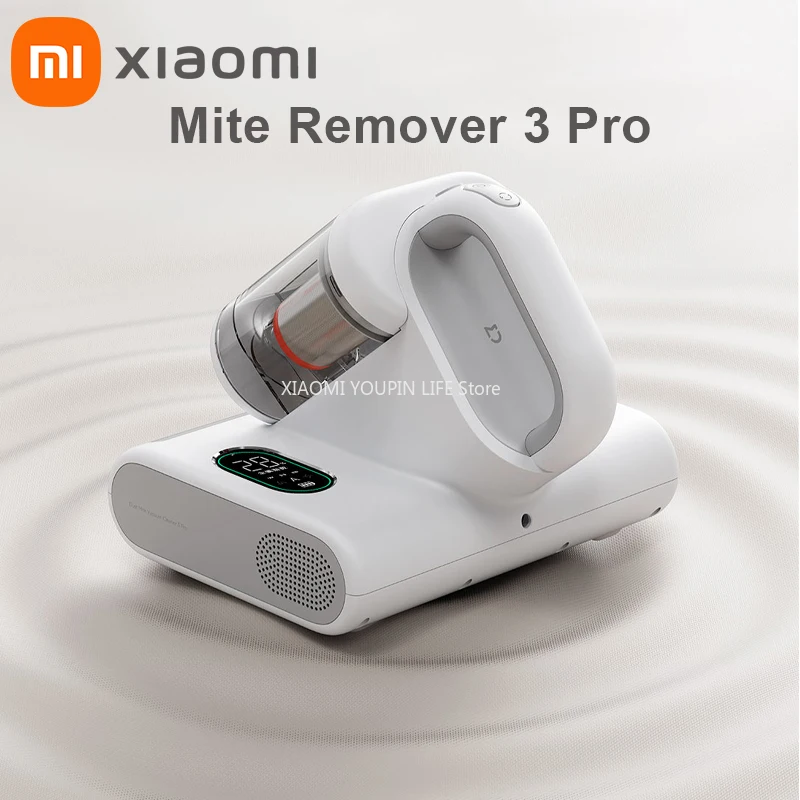 Xiaomi Mijtverwijderaar 3 met digitaal display, stofmijtverwijdering voor thuis, bed, dekbed, desinfectie, stofzuiger, 17kPa cycloonzuiging