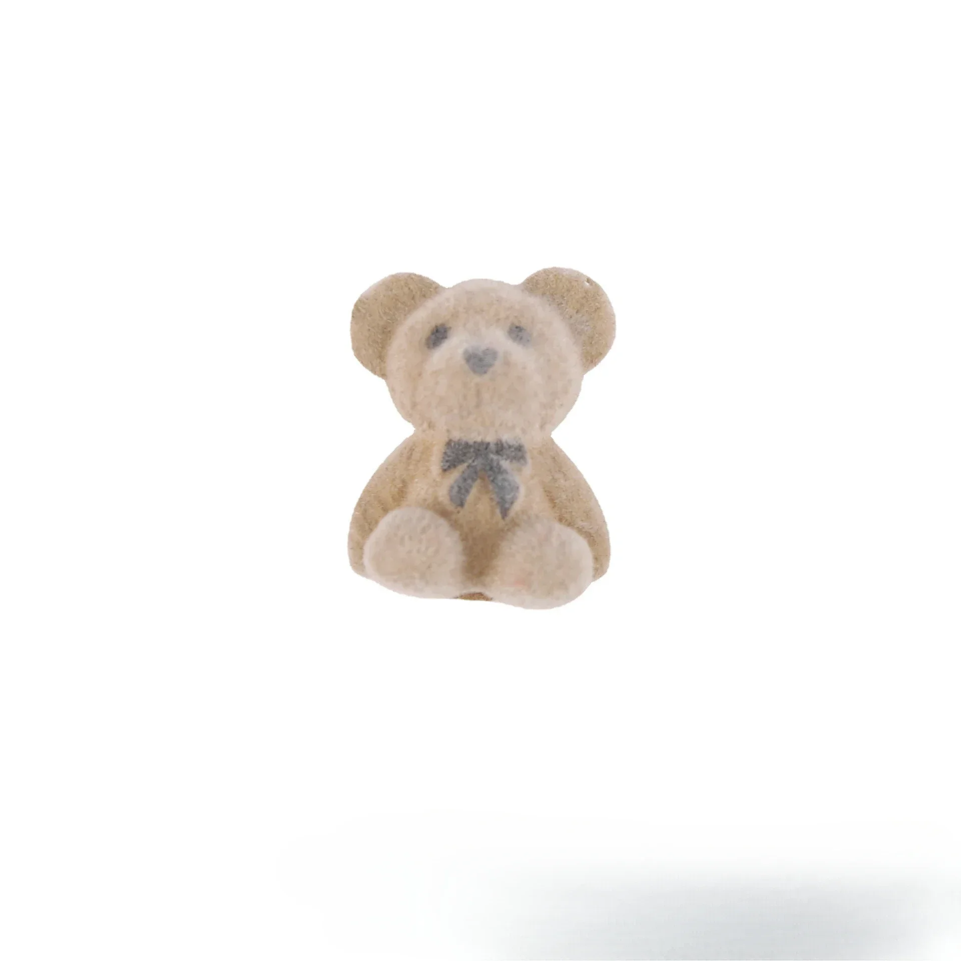 10Pcs/Lot Plush Lovely Bear Doll Pendant Fittings Diy for Phone Case Keychains Bag Ornaments Trinkets Festival Originality Gift