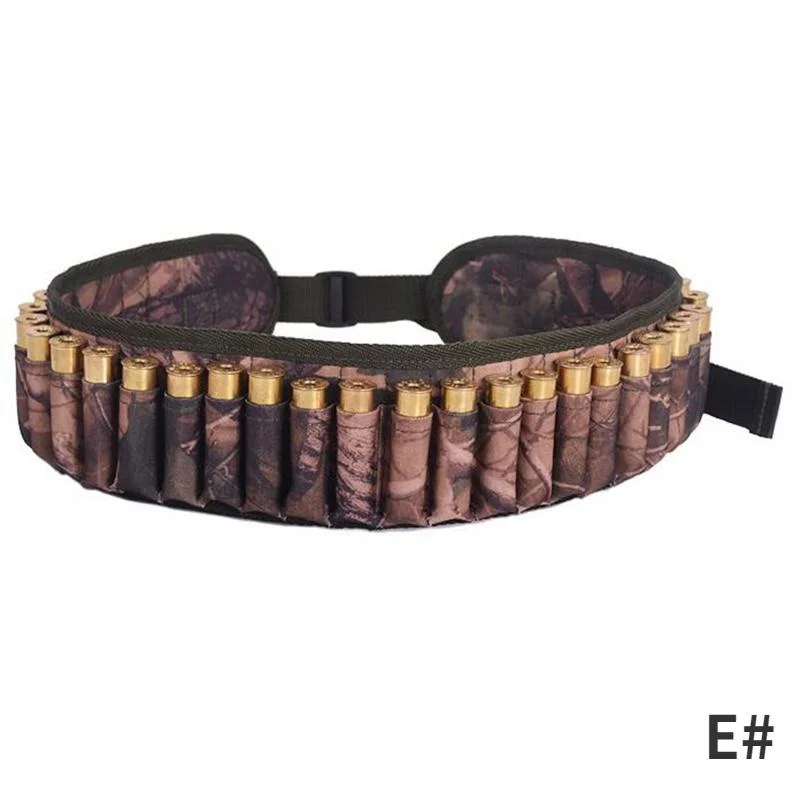 Tactical 30 Rounds Bandolier Belt 12 Gauge Cartridge Pouch Hunting Shotgun Shell Ammo Waist Belt Holder Airsoft Accessories