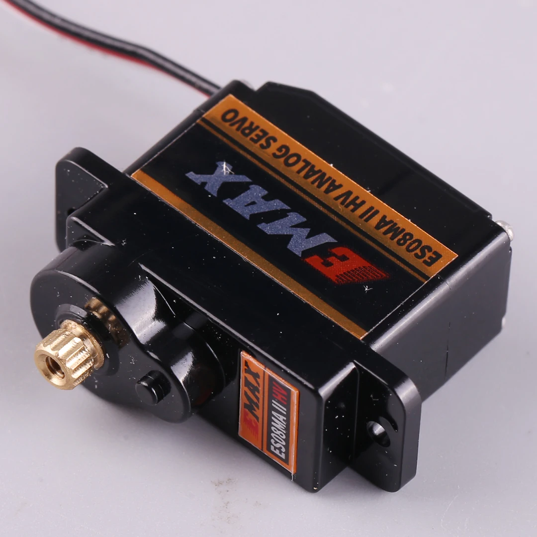 EMAX ES08MA II HV 12G Servo analogico ad alta tensione con ingranaggi metallici per auto da barca aereo elicottero RC - Servo telecomandato universale