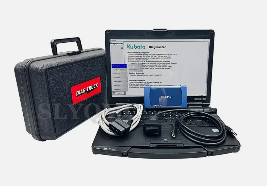 Diagnostic Tool Set Diagmaster+KDG EPC Software+4PIN Cable for Kubota Diesel ECU