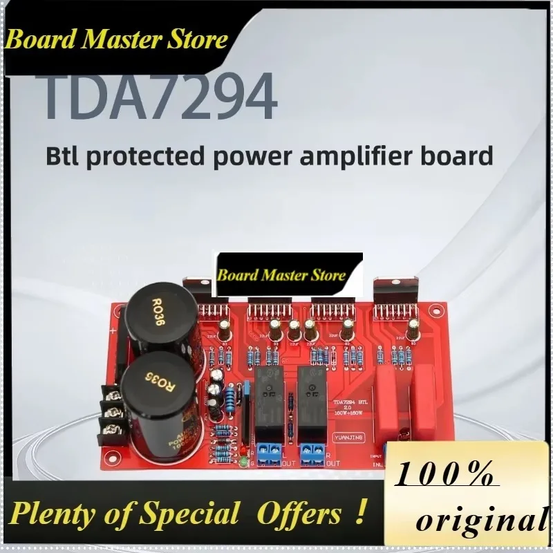 BoMaSTDA7294 Dual Channel Audiophile Grade Luxury Amplifier Board With BTL Speaker Protection High Power HIFI Audio Board