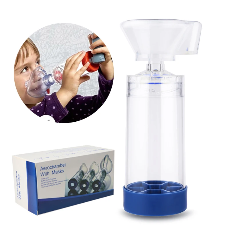 Buffer Inhale Chamber Automizer Spacer Mist Storage Compressor Nebulizer Tank Chamber & Mask Cup For Baby Children Adult Pet A2
