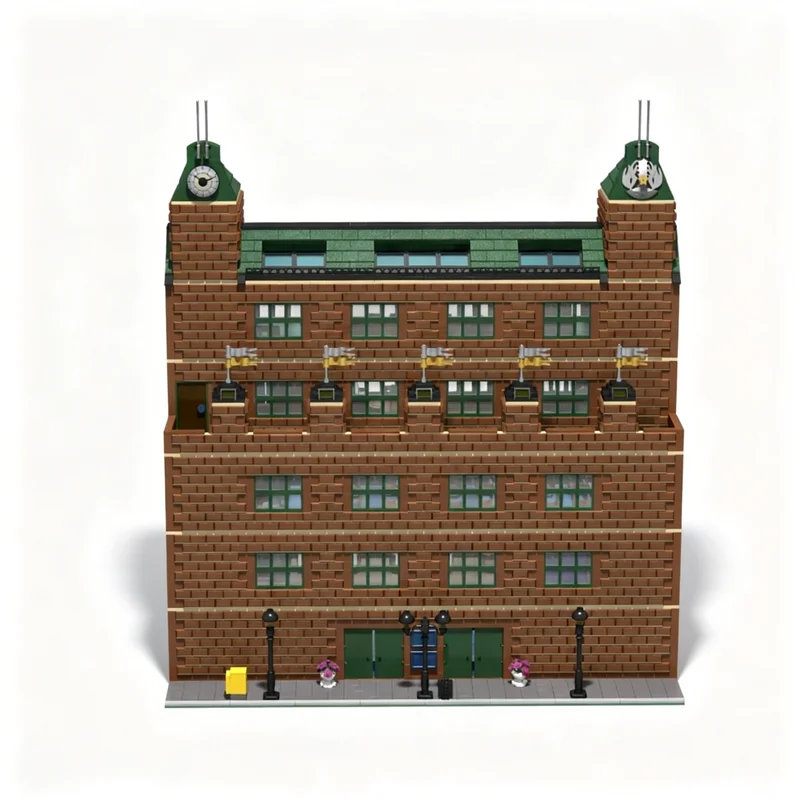 8537pcs MOC Modular Buildings Storage Brick Facade Reused As Office Model Building Blocks Christmas Gift Toys Display Assemble