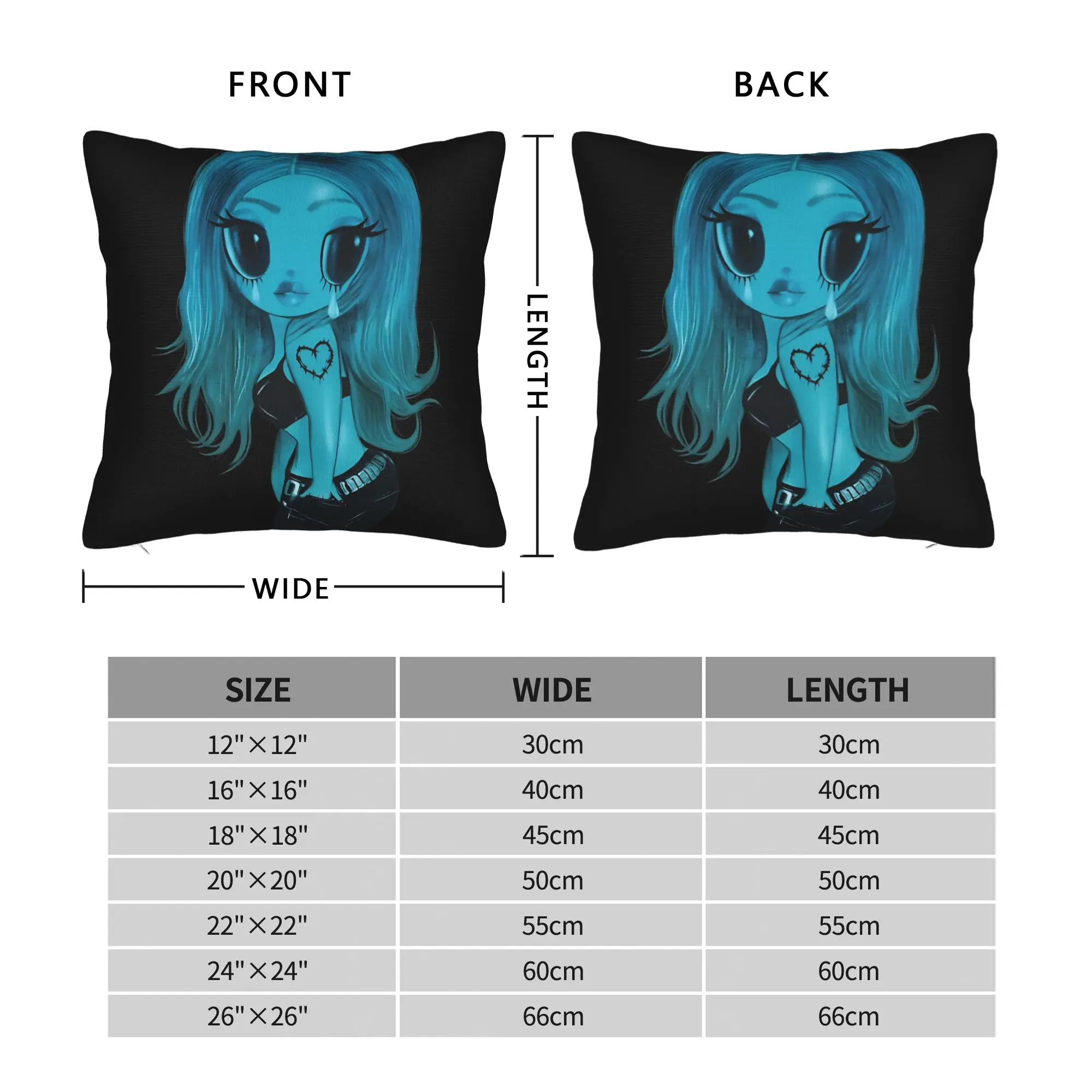Karol G I Don't Regret Feeling So Much  Pillow Case  Square Pillow Cover For Living Room Bed Chair Morden Cushion Cover