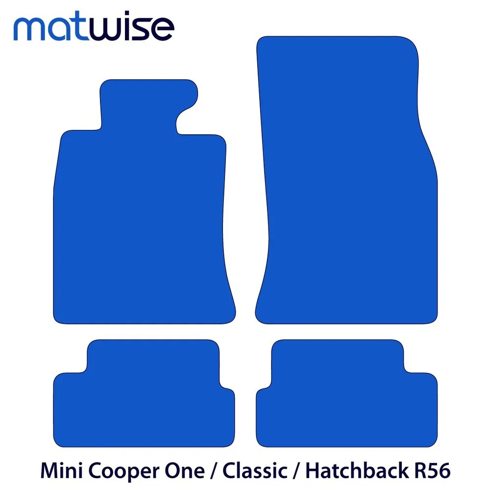 Complete For Mini Cooper One / Classic Hatchback Carpet Car Mats – 2007-2013 R56 – Velour