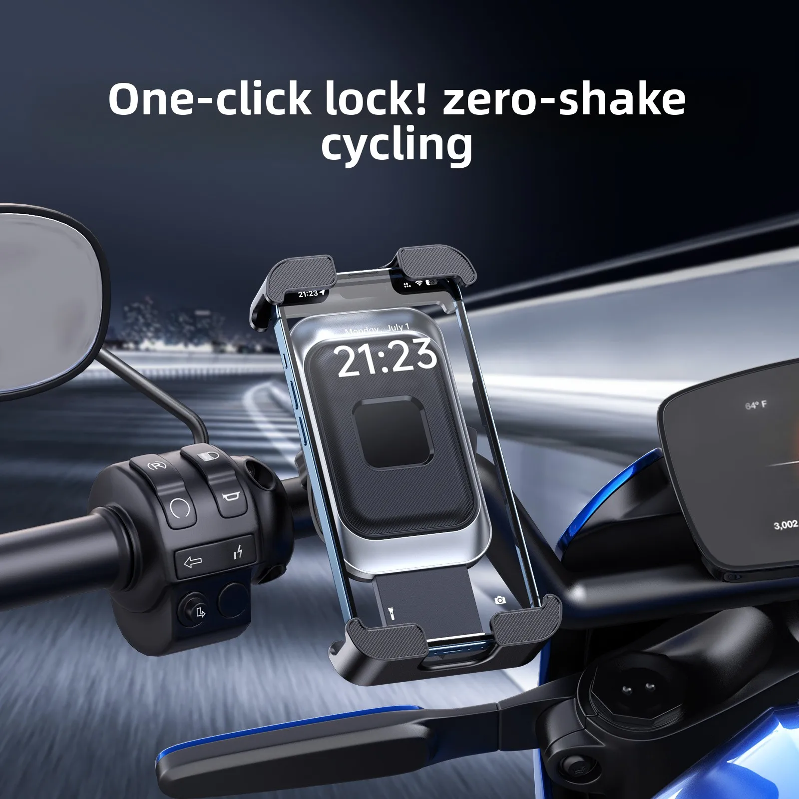 Shock absorption takeaway mobilephone holder electric vehicle navigation bracket motorcycle riding mobilephone holderaccessories