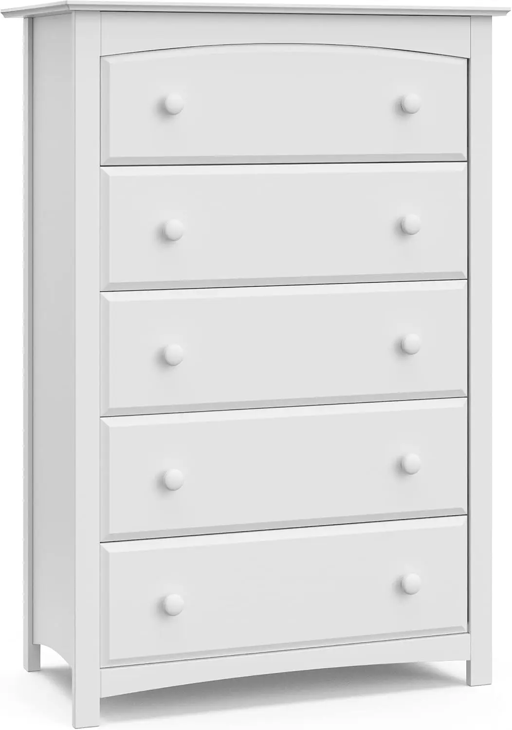 

Kenton 5 Drawer Dresser (White) for Kids Bedroom, Nursery Dresser Organizer, Chest of Drawers with 5 Drawers