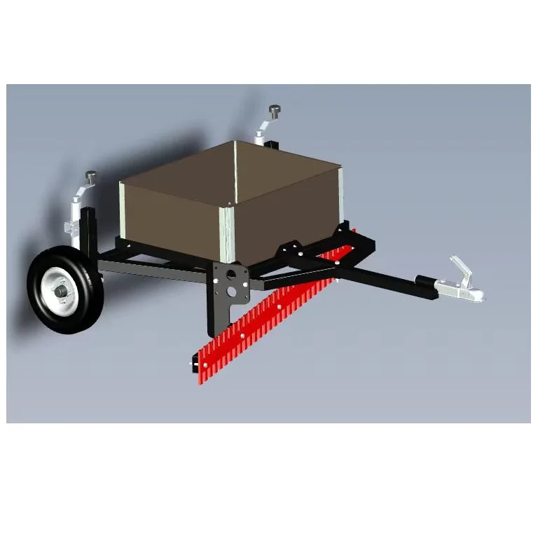 Motorcycle and ATV trailers with scratch leveling