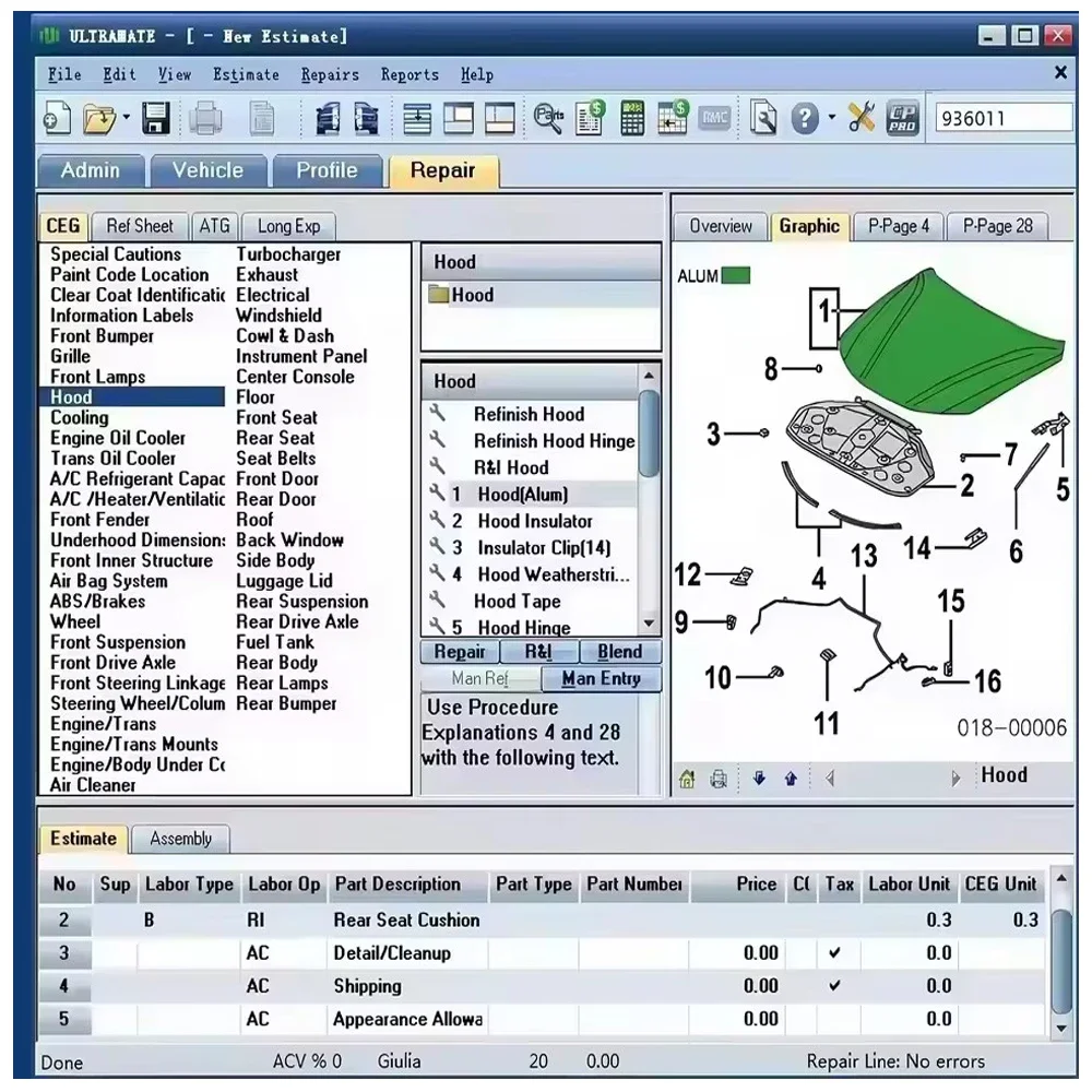 Newtest Car 2023 MITCHell ULTRAMATE 7 Advanced Estimating System Complete Patch Kit for Permanent Installation