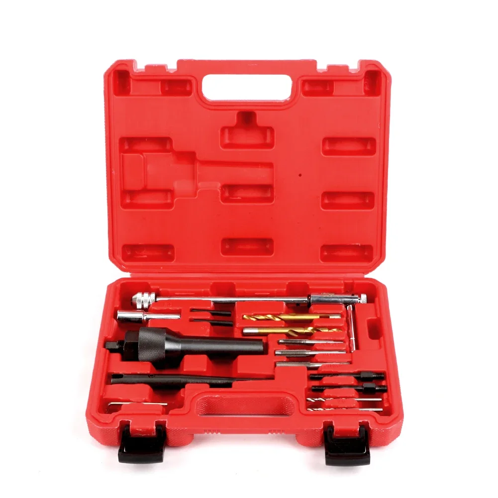 

Damaged Glow Plug Removal Remover Thread Repair Drill Wrench Spark Plug Gap Extractor 16pcs Tool Kit 8MM 10MM