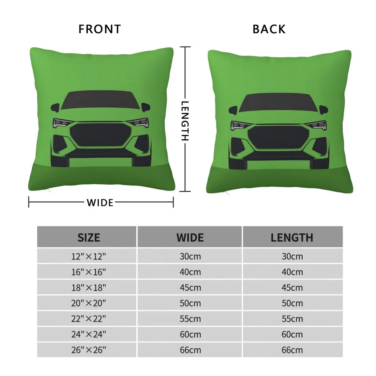 RS Q3 Vector Pillowcase Polyester Linen Velvet Printed Zip Decor Car Cushion Case