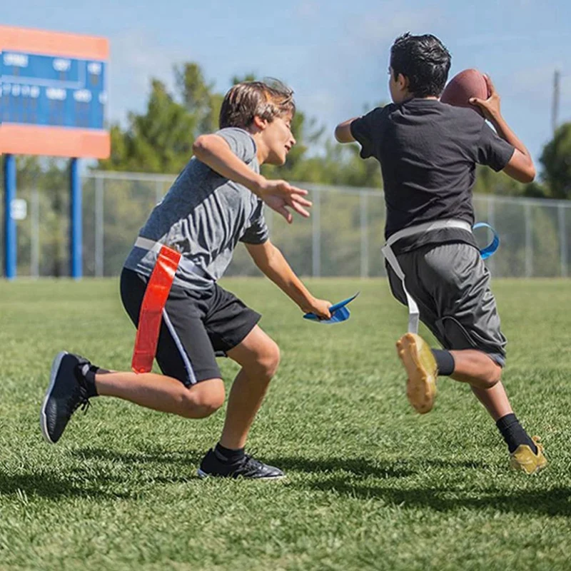 24 Players Flag Football Belts And Flags Set,Includes 24 Belt,72 Flags 18 Cones With Carrying Bag For Teens Training